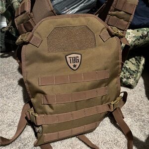 TBG Kids Tactical Chest Rig in Brown - Lightweight Load-Bearing Vest
